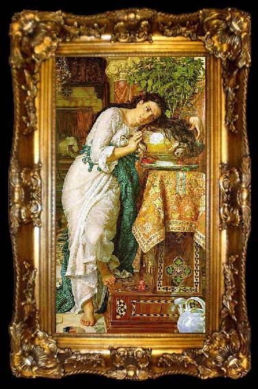 framed  William Holman Hunt Isabella and the Pot of Basil, ta009-2